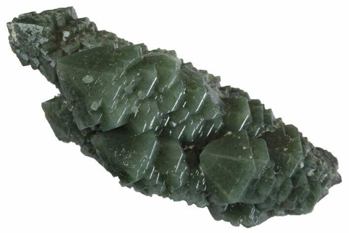 Green, Hedenbergite Included Quartz - Mongolia #163980